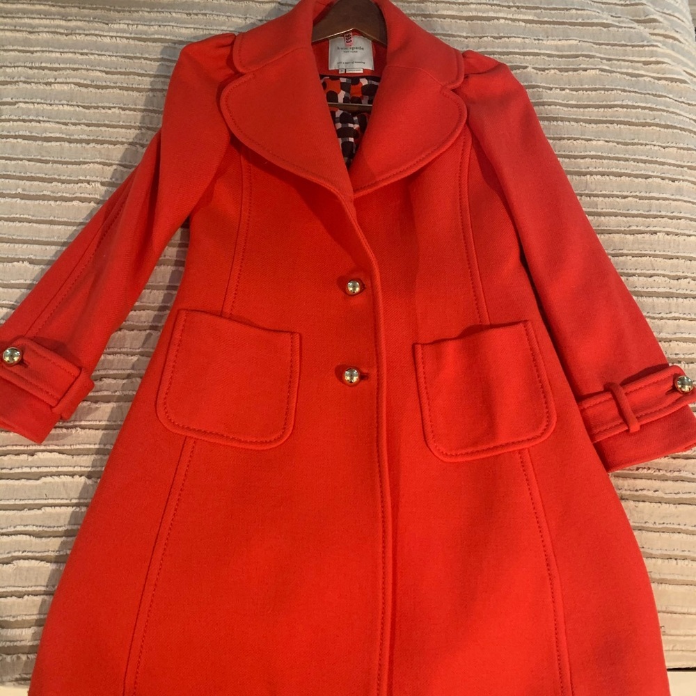 Kate spare size 6 Cherry red coat
